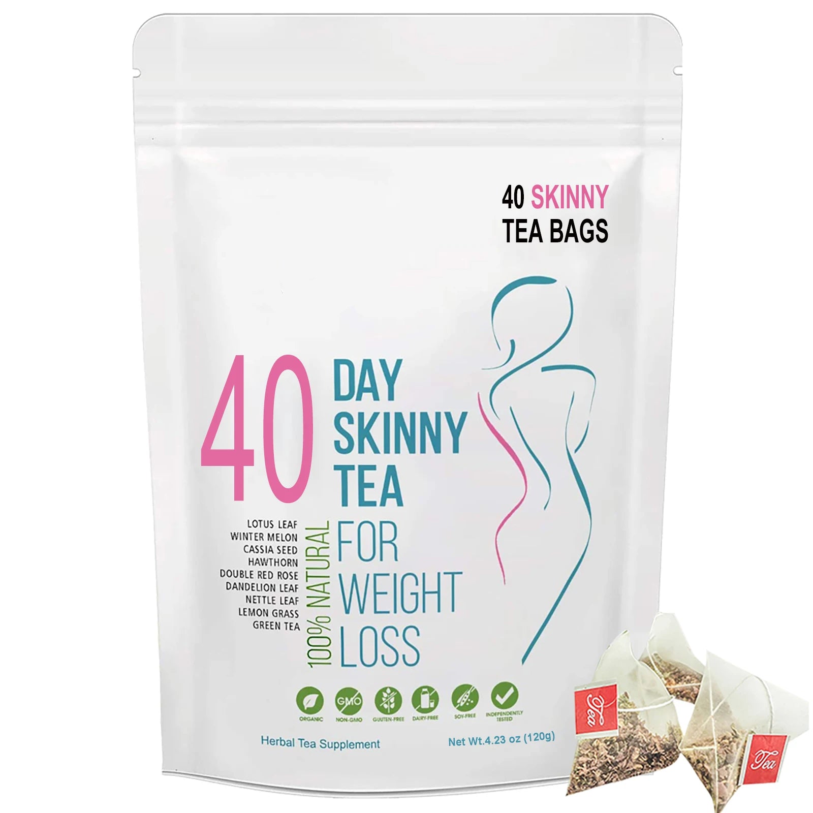 Herbal Detox & Slimming Tea — 40 Teabags
