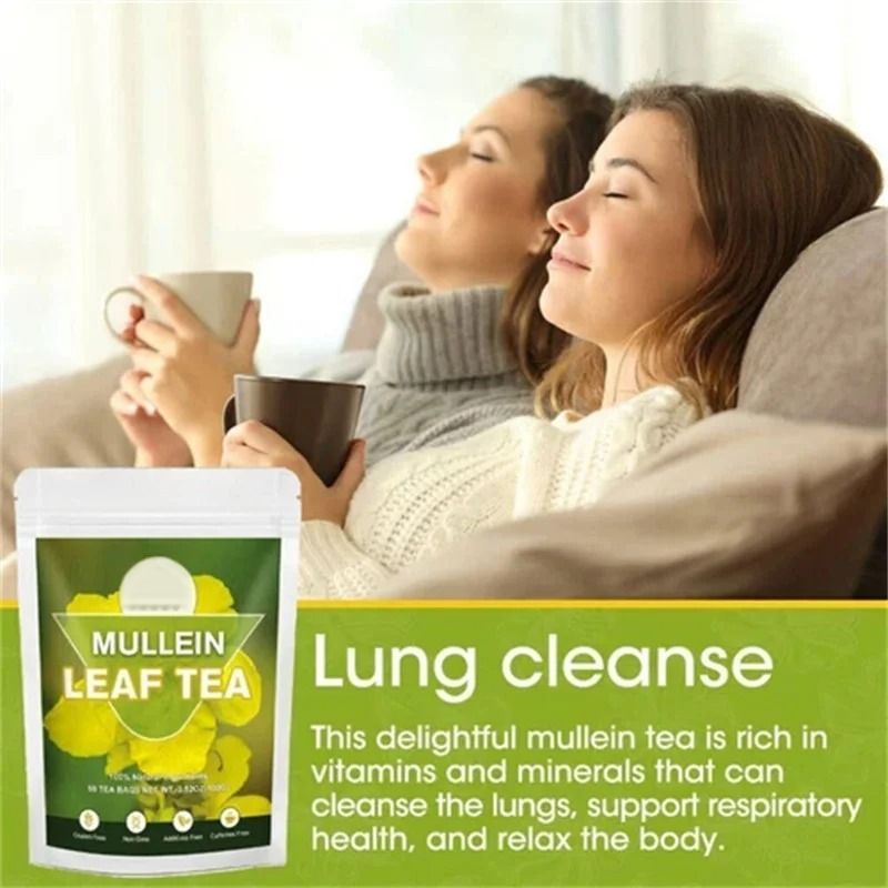 Mullein Leaf Tea — Lung & Immunity Blend | 50 Teabags