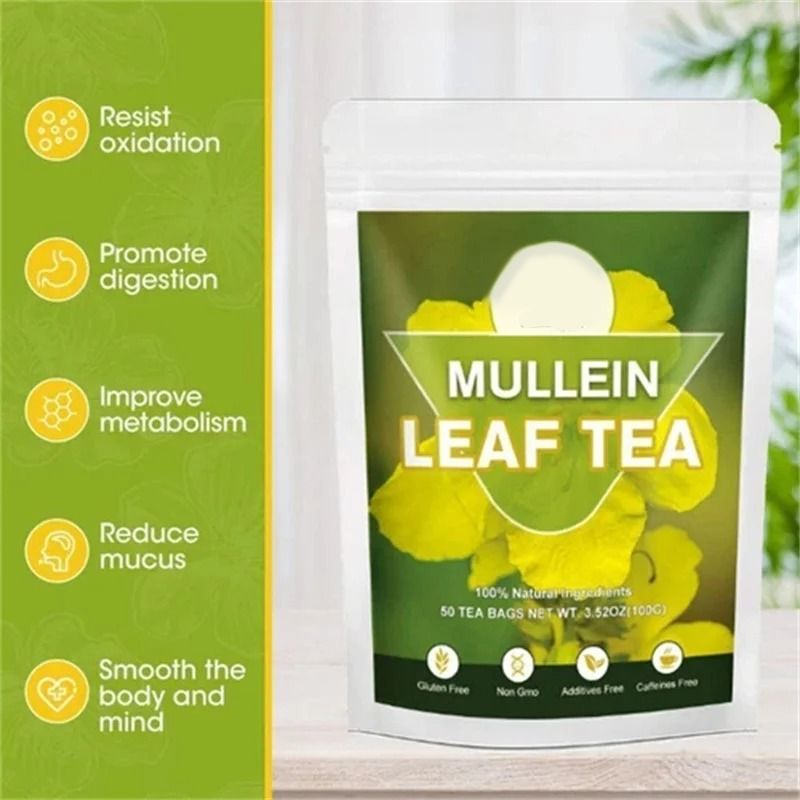 Mullein Leaf Tea — Lung & Immunity Blend | 50 Teabags
